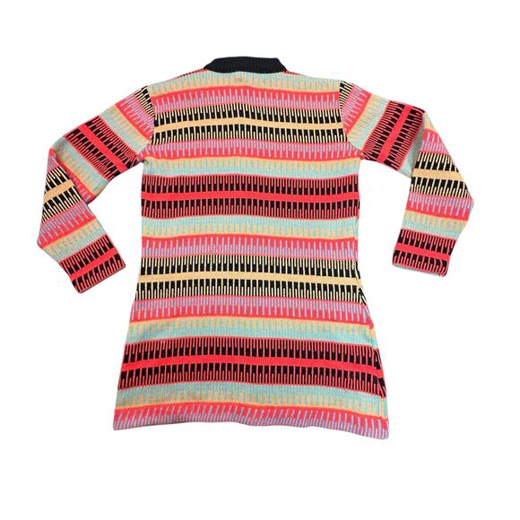 Donovan Galvani of Dallas Cardigan Womens Vintage Striped Button Front Sweater - Picture 2 of 8